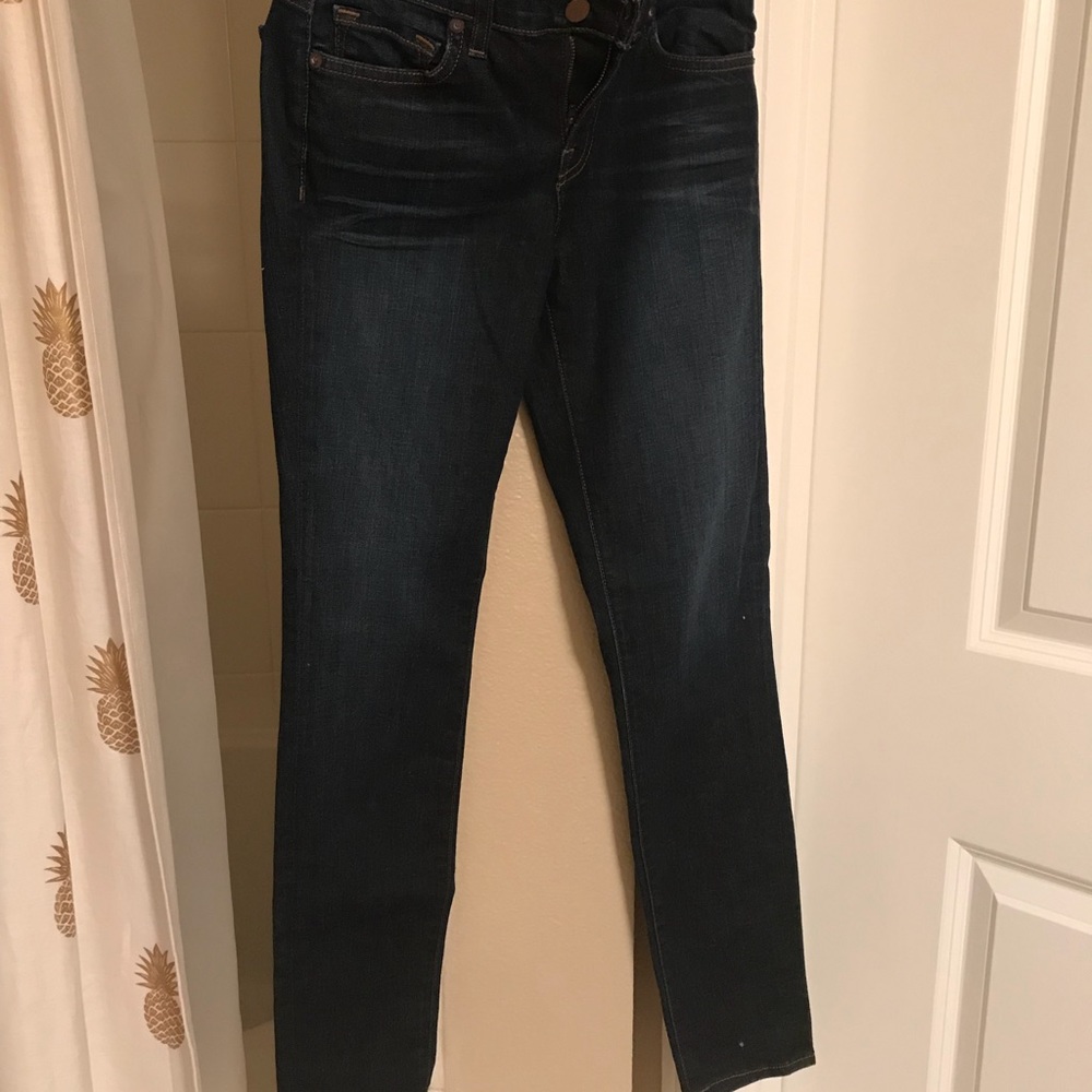J brand dark blue straight jeans